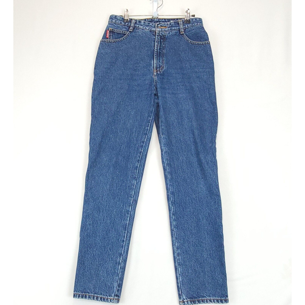 Bongo Denim Pants High Rise Women 9R Blue Jeans 5 Pockets Flat Front 100% Cotton